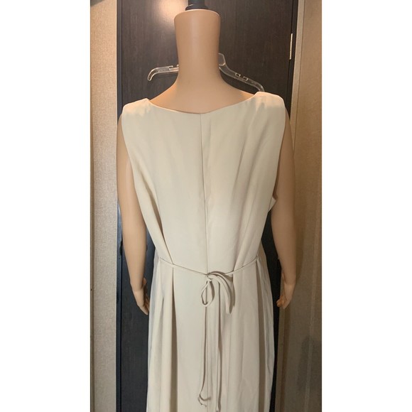 Anna Maxwell size 16w beige maxi dress with tie waist - Picture 4 of 11